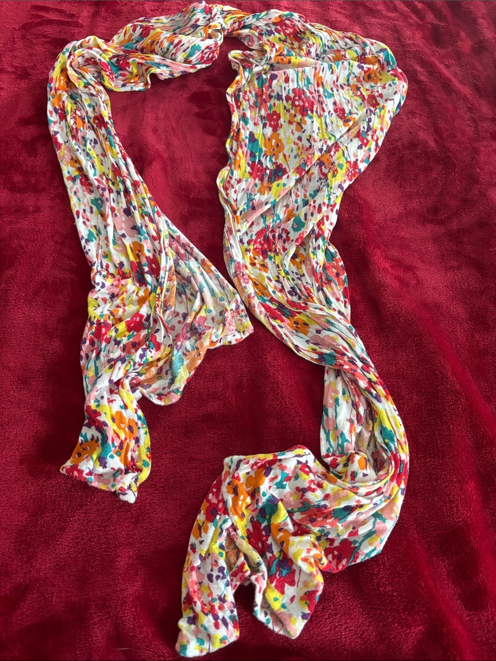 Old Navy One-Size Floral Multicolor Scarf